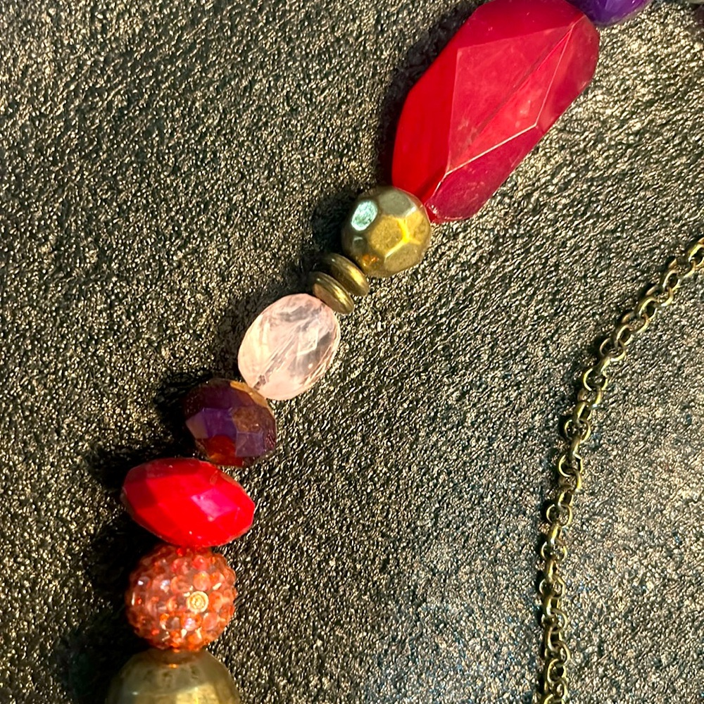 Lizard Thicket Necklace With Different Colored Be… - image 3